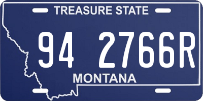 MT license plate 942766R