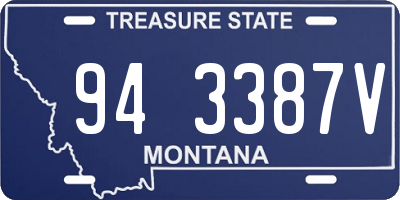 MT license plate 943387V