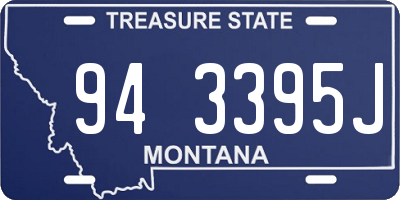 MT license plate 943395J