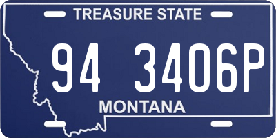 MT license plate 943406P