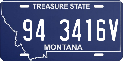 MT license plate 943416V