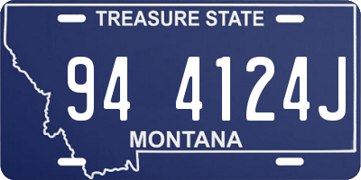 MT license plate 944124J