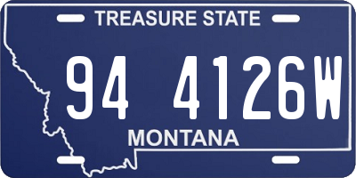 MT license plate 944126W