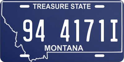 MT license plate 944171I