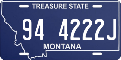 MT license plate 944222J