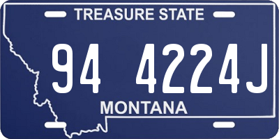 MT license plate 944224J