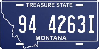 MT license plate 944263I