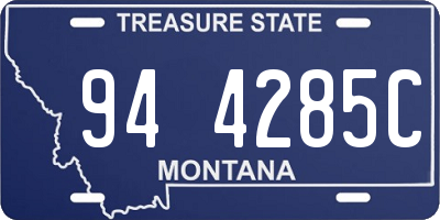 MT license plate 944285C