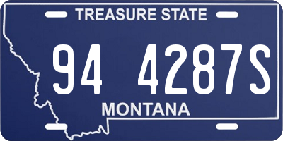 MT license plate 944287S