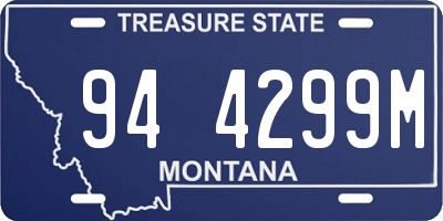 MT license plate 944299M