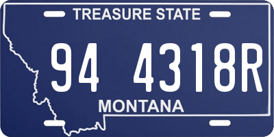 MT license plate 944318R