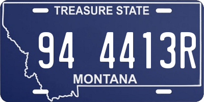 MT license plate 944413R