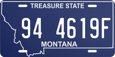 MT license plate 944619F