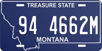 MT license plate 944662M