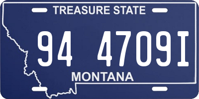 MT license plate 944709I