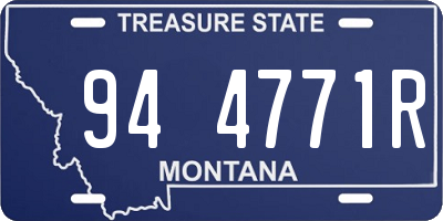 MT license plate 944771R