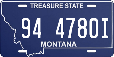 MT license plate 944780I