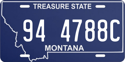 MT license plate 944788C