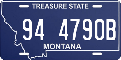 MT license plate 944790B