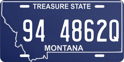 MT license plate 944862Q