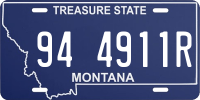 MT license plate 944911R