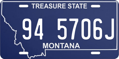 MT license plate 945706J