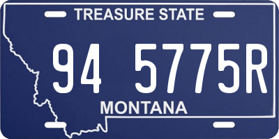 MT license plate 945775R