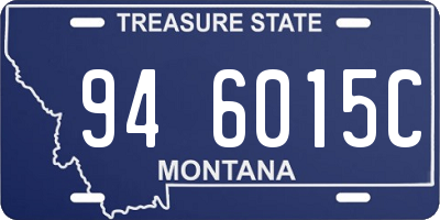 MT license plate 946015C