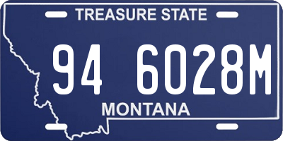 MT license plate 946028M