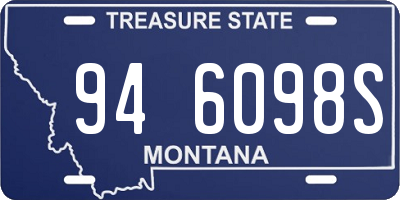 MT license plate 946098S