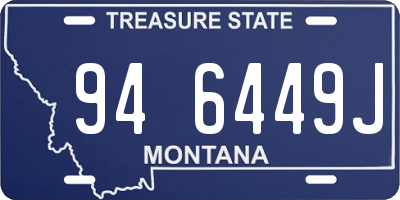 MT license plate 946449J
