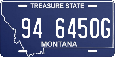 MT license plate 946450G