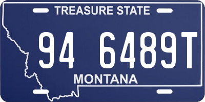 MT license plate 946489T