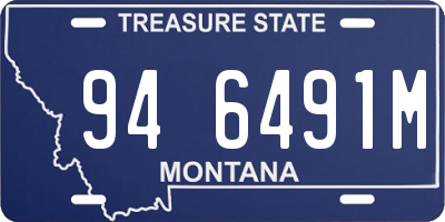MT license plate 946491M