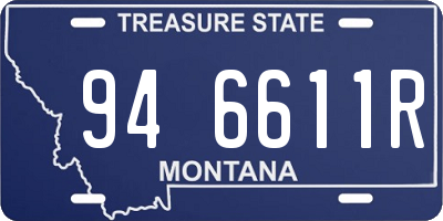 MT license plate 946611R
