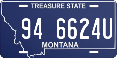 MT license plate 946624U