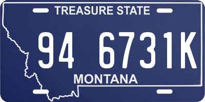 MT license plate 946731K