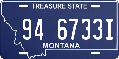 MT license plate 946733I