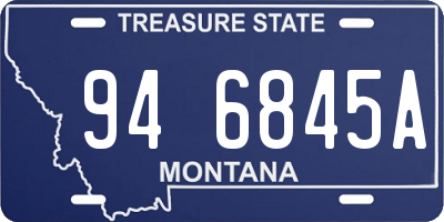 MT license plate 946845A