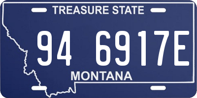 MT license plate 946917E