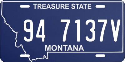 MT license plate 947137V