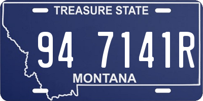 MT license plate 947141R