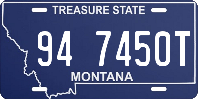 MT license plate 947450T