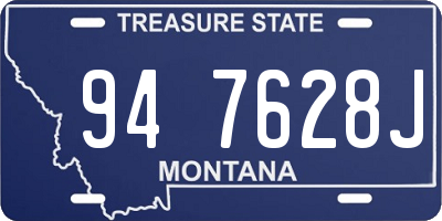 MT license plate 947628J