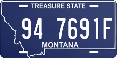 MT license plate 947691F