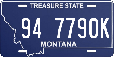 MT license plate 947790K