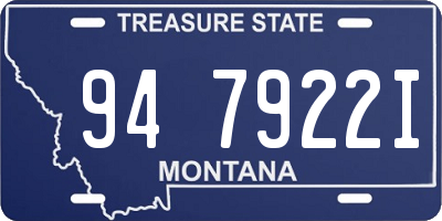 MT license plate 947922I