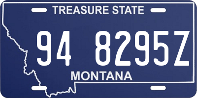 MT license plate 948295Z