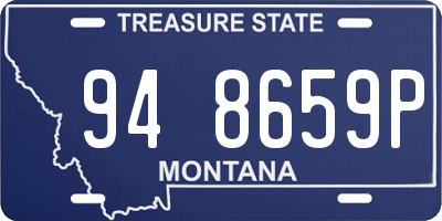 MT license plate 948659P