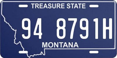MT license plate 948791H